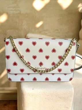 🆕 Kate Spade Madison Heartfelt Geo Flap Shoulder Bag Crossbody